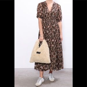 NWOT Ulla Johnson Tunis Dress Silk Olive Prism 6